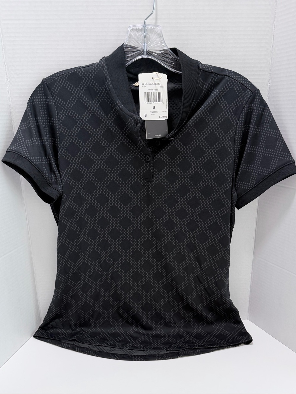 Adidas Women’s Ultimate365 Jacquard Golf Polo Black Size Small NWT JN8344